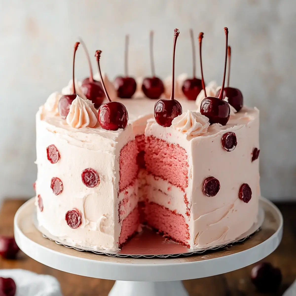 Homemade Cherry Chip Cake