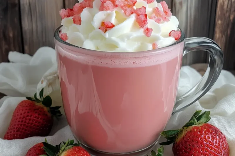 Strawberry White Hot Cocoa