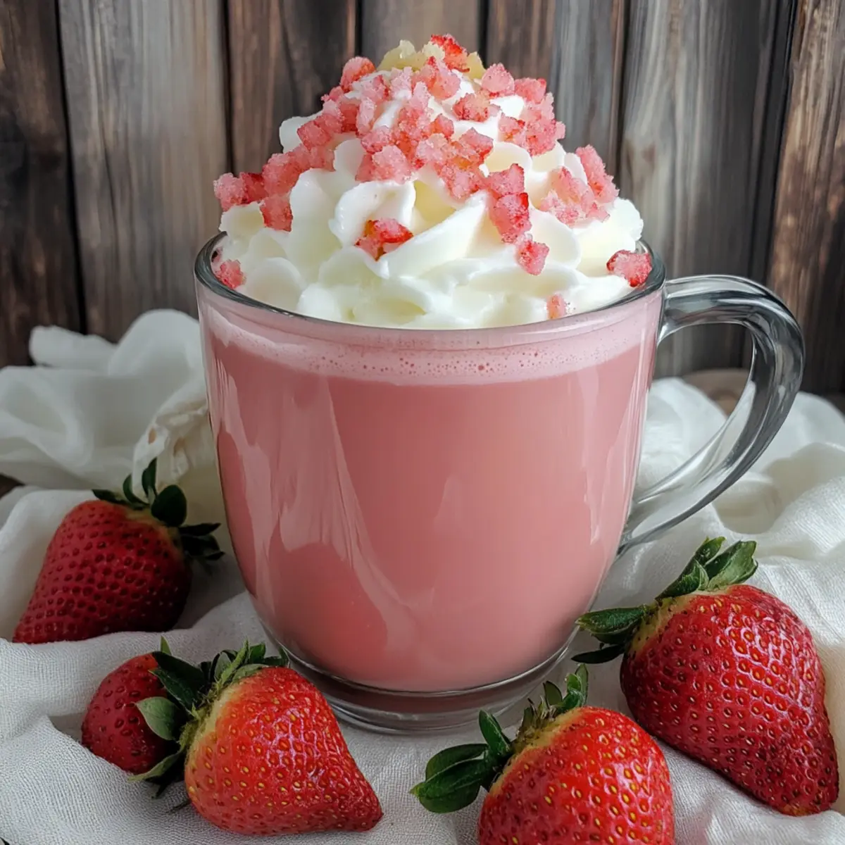 Strawberry White Hot Cocoa