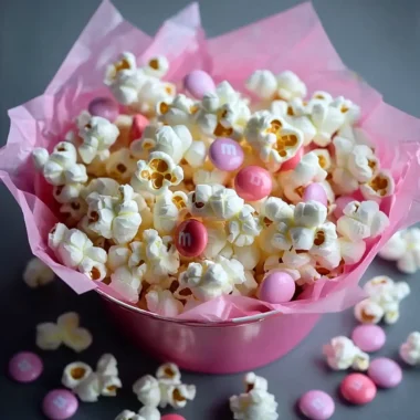 White Chocolate M & M Popcorn