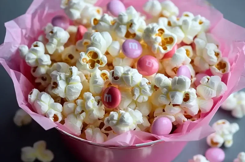 White Chocolate M & M Popcorn