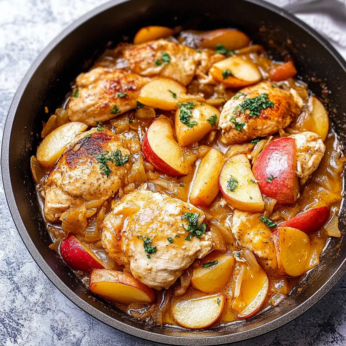 Apple Cider Chicken Skillet