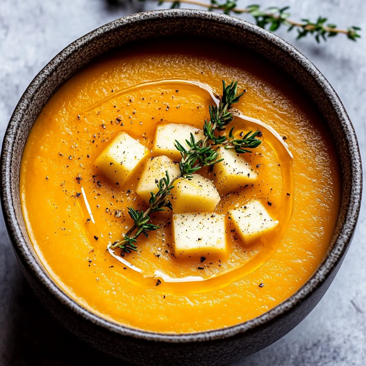 Butternut Squash and Apple Soup