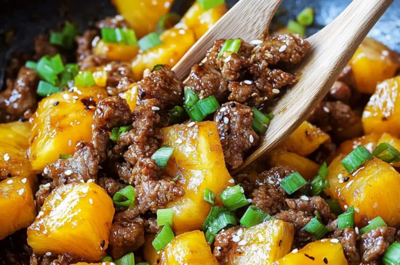 Pineapple Beef Stir Fry