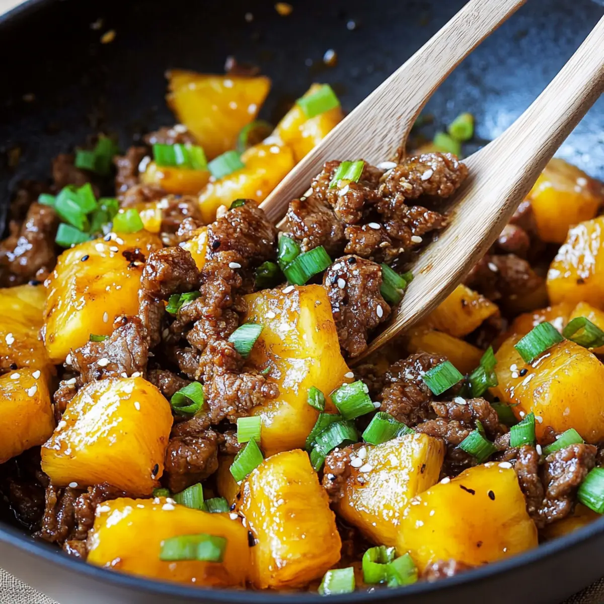 Pineapple Beef Stir Fry