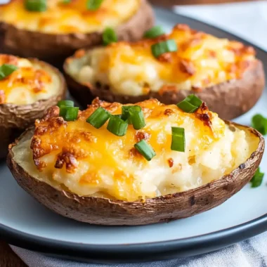 Air Fryer Twice Baked Potatoes