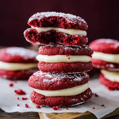 Red Velvet Sandwich Cookies