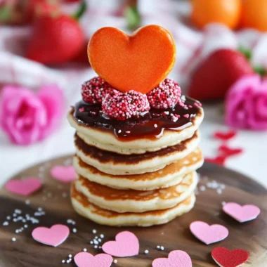 Valentine Mini-Pancake Stacks