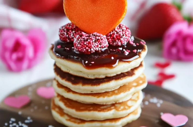 Valentine Mini-Pancake Stacks