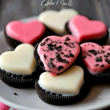 White Chocolate Oreo Hearts