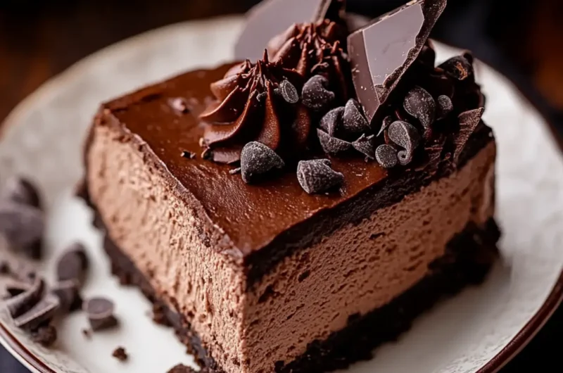 No Bake Chocolate Cheesecake