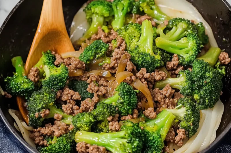 Ground Beef and Broccoli Stir Fry