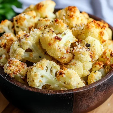 Parmesan Roasted Cauliflower