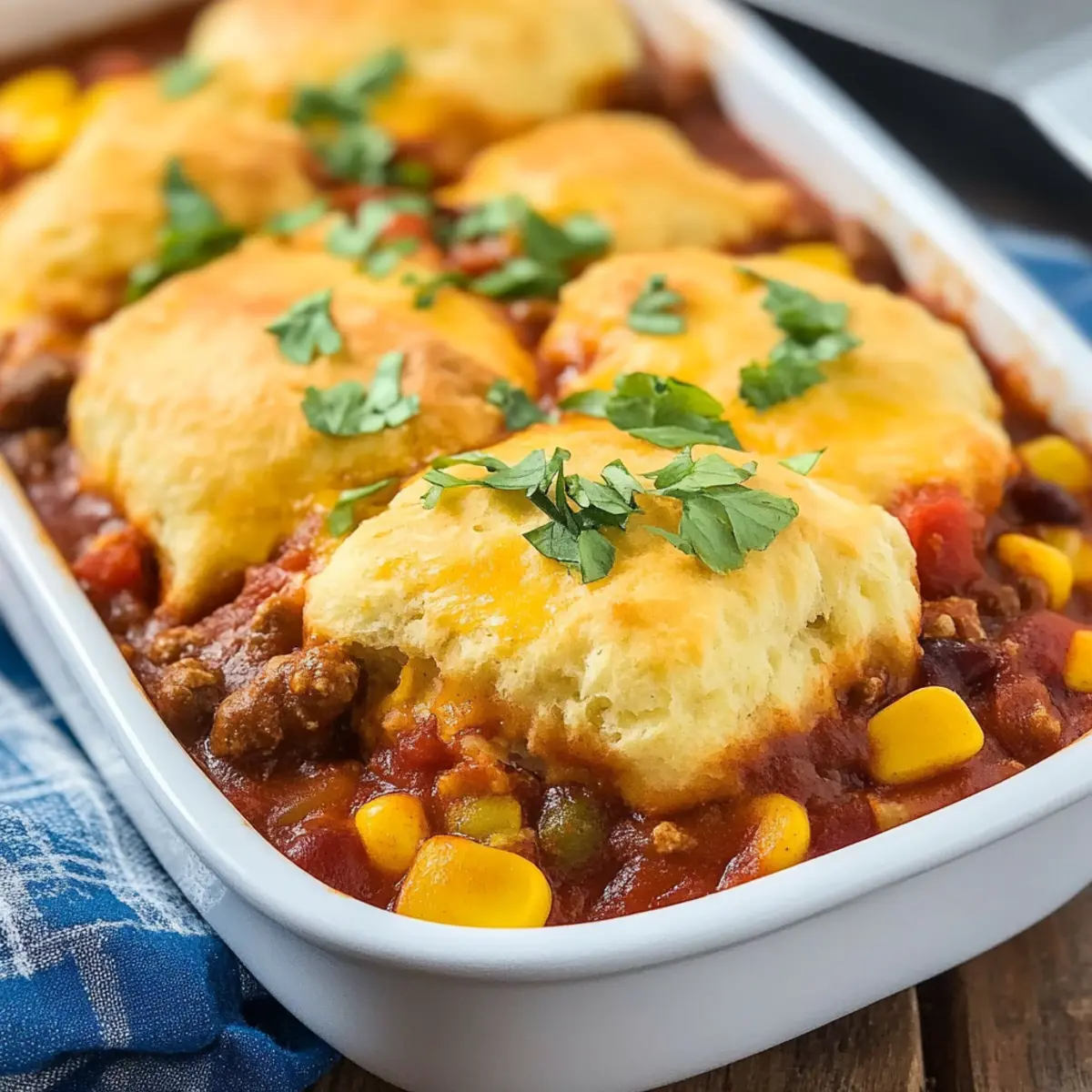 Chili Biscuit Bake