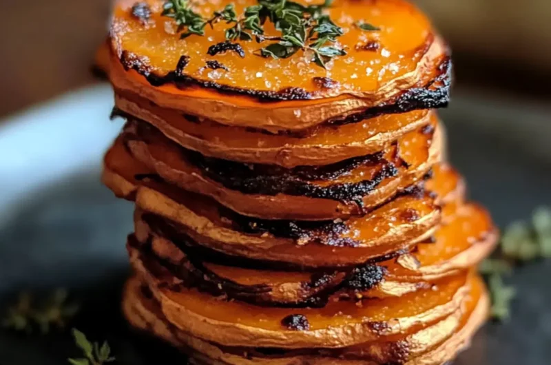 Crispy Sweet Potato Stacks