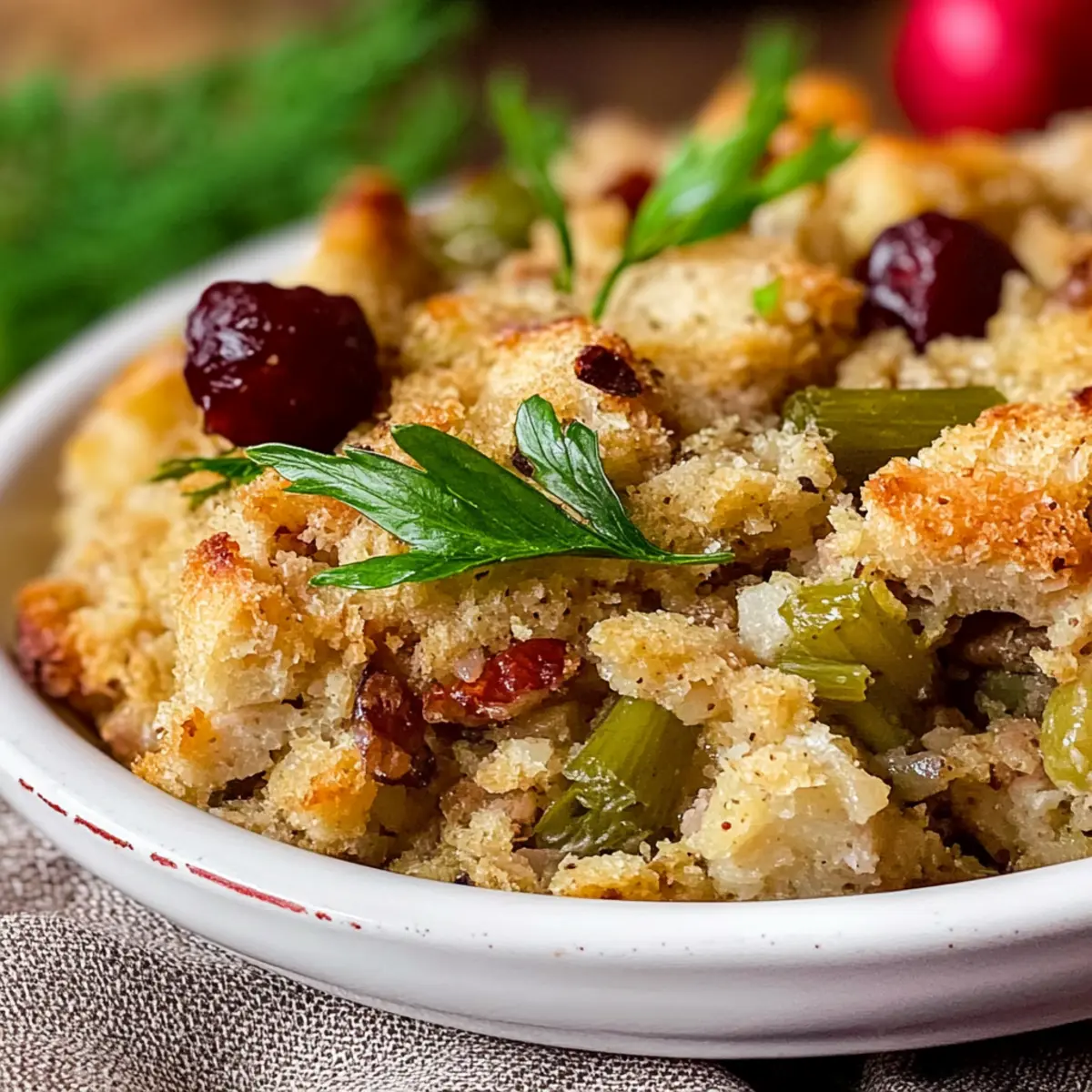 Turkey Stuffing Casserole
