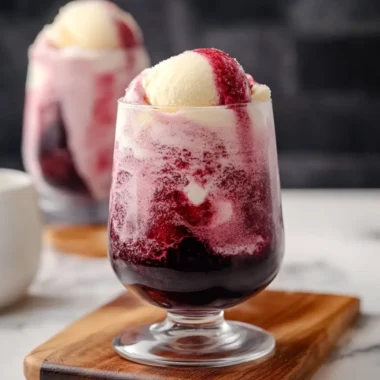 Red Wine Ice Cream Floats