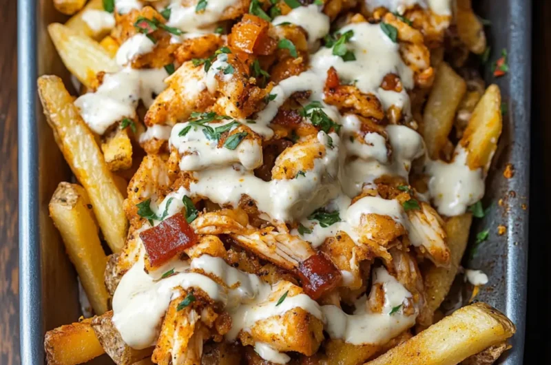Cajun Chicken Loaded Fries