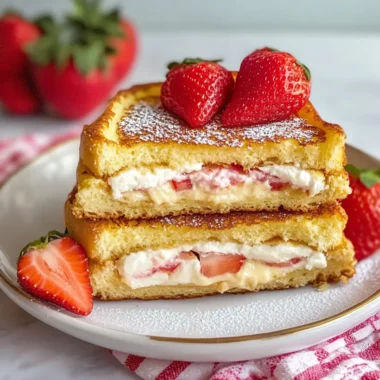 Cream Cheese Stuffed French Toast
