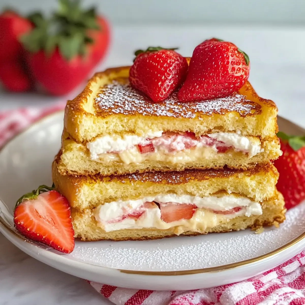 Cream Cheese Stuffed French Toast